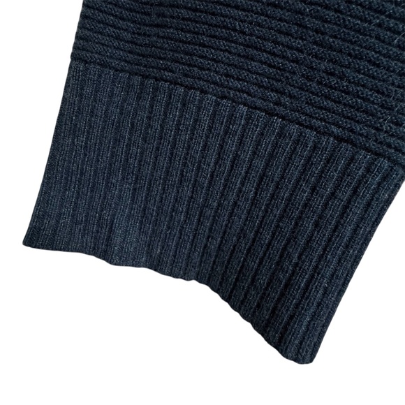 Eileen Fisher Cashmere Long Open Cardigan Sweater Jacket Size XL Dark Teal Blue - Picture 3 of 6